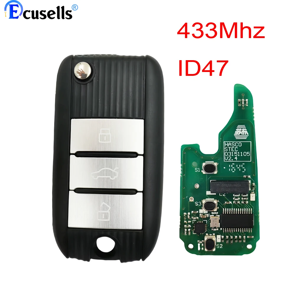 Keyless GO Smart Remote Key 433Mhz with ID47 Chip (7953) for MG HS ZTS ZS MG3 MG6 MG5 RX5 RX8 i5 i6 Intelligent Remote Key Lock