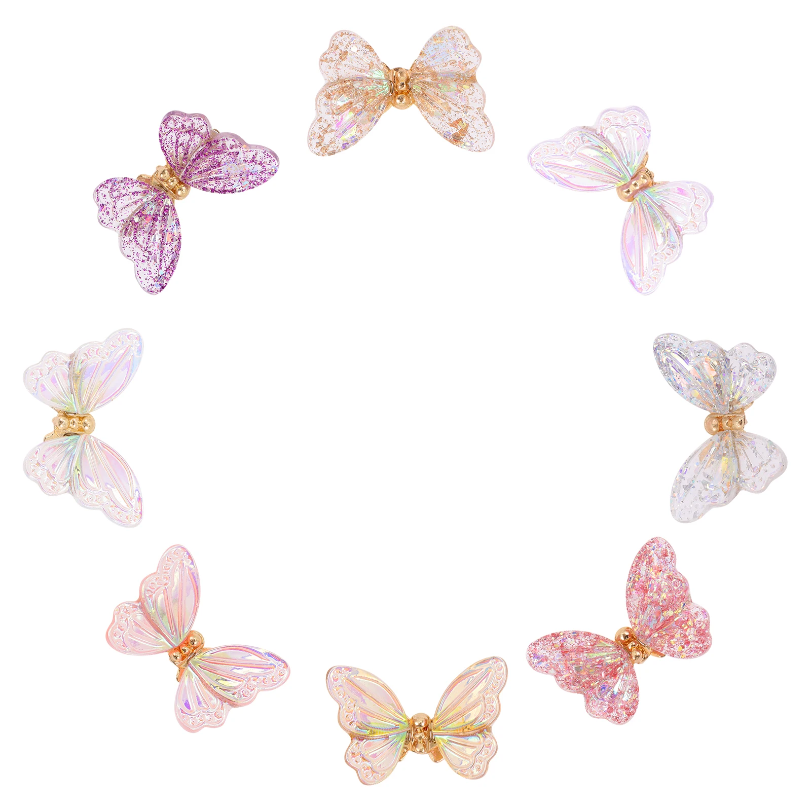 

Butterfly Sequin Nail Decorations Manicure Charms DIY Ornaments Butterflies Art