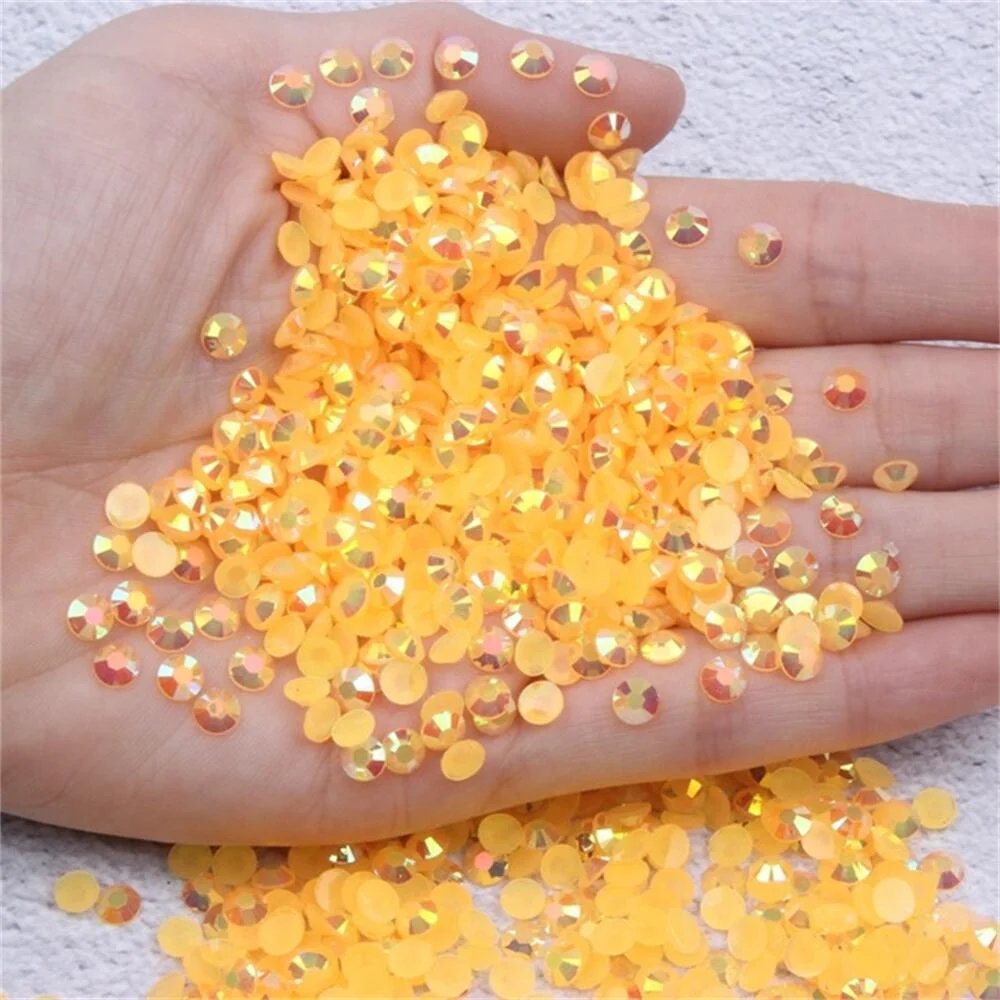 2mm~6mm  Resin Rhinestones for Clothing Decorations Non Hotfix Crystal Nail Gems Flatback Glue on Rhinestone Accessories