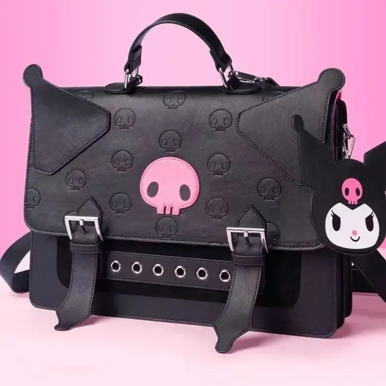 Sanrio New Kuromi Academy Style Large Capacity Crossbody Bag Y2k Jk Backpack Women Japanese Style Shoulder Bags Trend Handbag