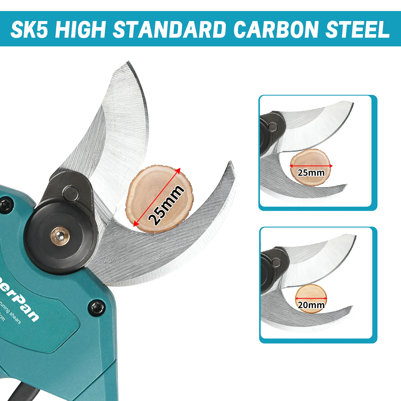 Brushless Electric Shears Garden Tool Branche Cutter Cordless Electric Garden Scissors Fruit Tree for Makita 18V Batter Pin