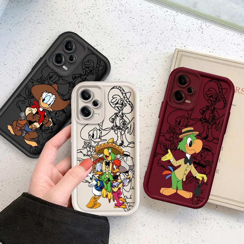 Disney The Three Caballeros Art Eye Ladder For Xiaomi Redmi Note 13 12 12C 11 11S 10 10C 10A 9C 9A Pro 5G Cover Phone Case