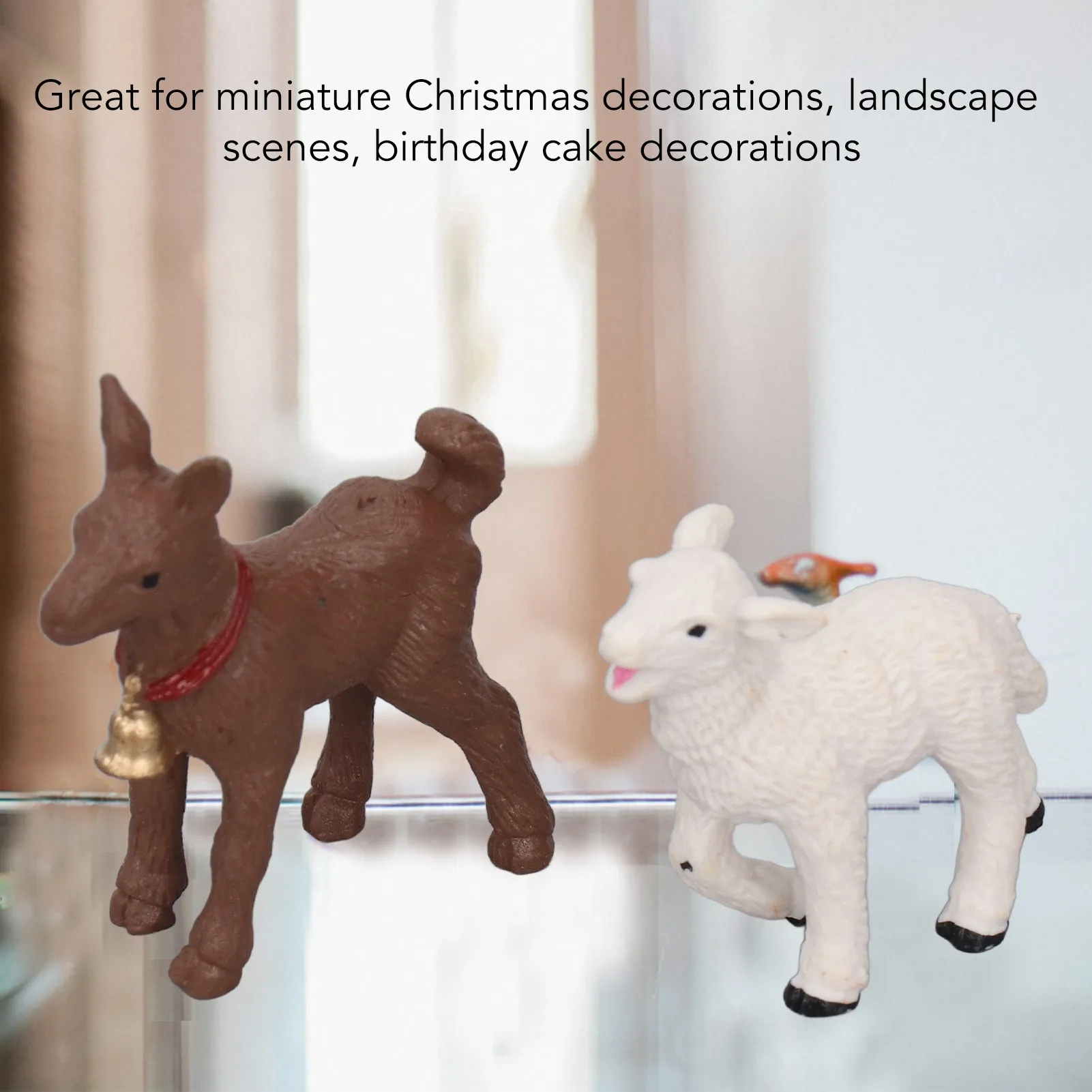 12Pcs Simulation Farm Animals Educational Toys Horse Sheep Pig Cow Cat Dog Chick Duck Rabbit Farm Animals Toys Statues - view 5