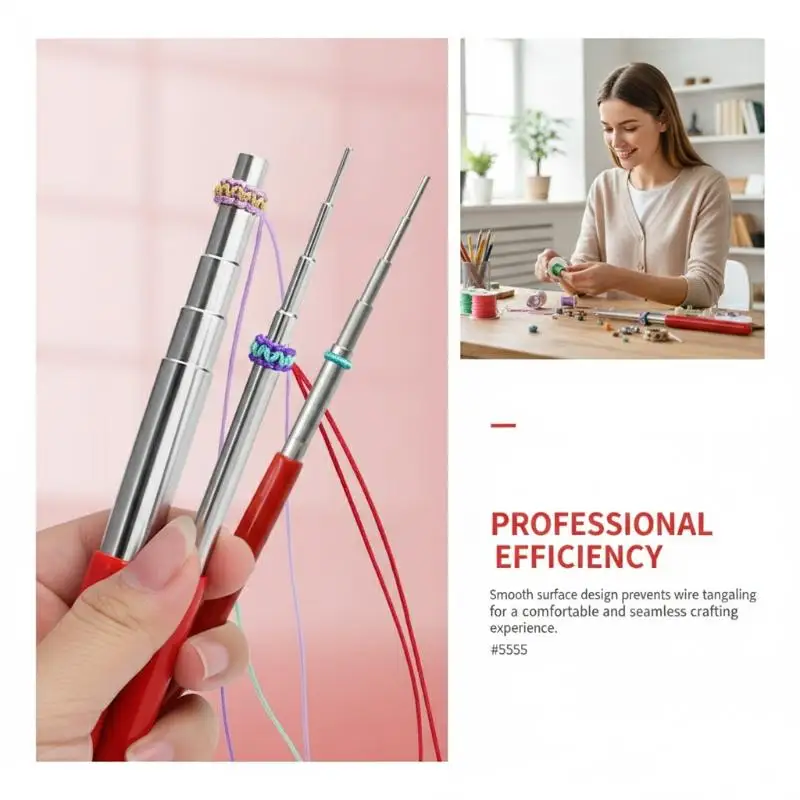 Durable Coil Winder Wire for Jewelry DIY Five-section Copper Rope Crafting Tool Essential for Artists and Handicraft Labs