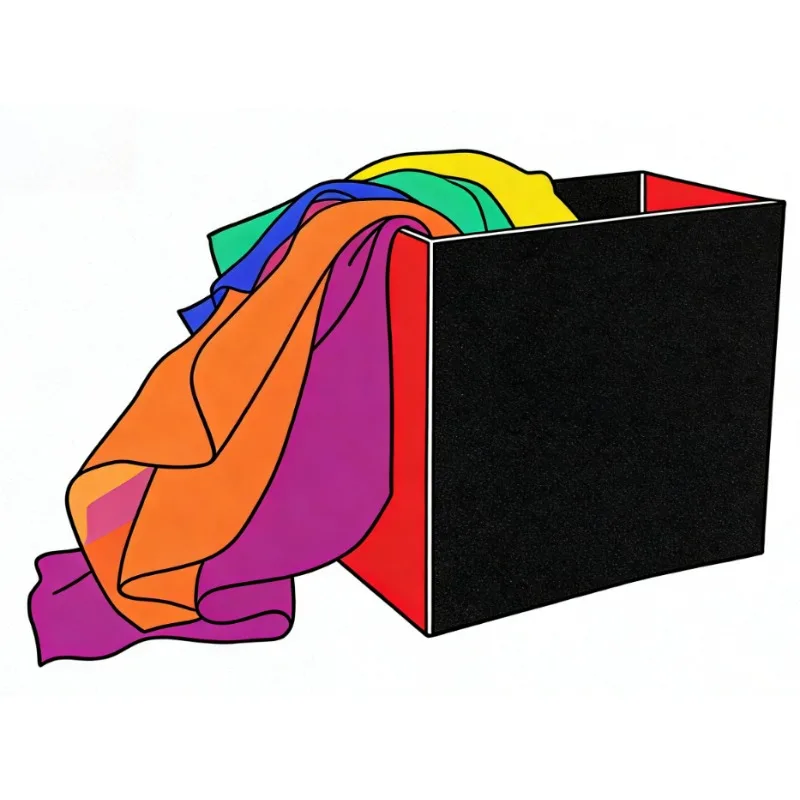 

Funny Silk Fountain Magic Box – Empty Box to Colorful Scarves Stage Magic Trick Prop Magician