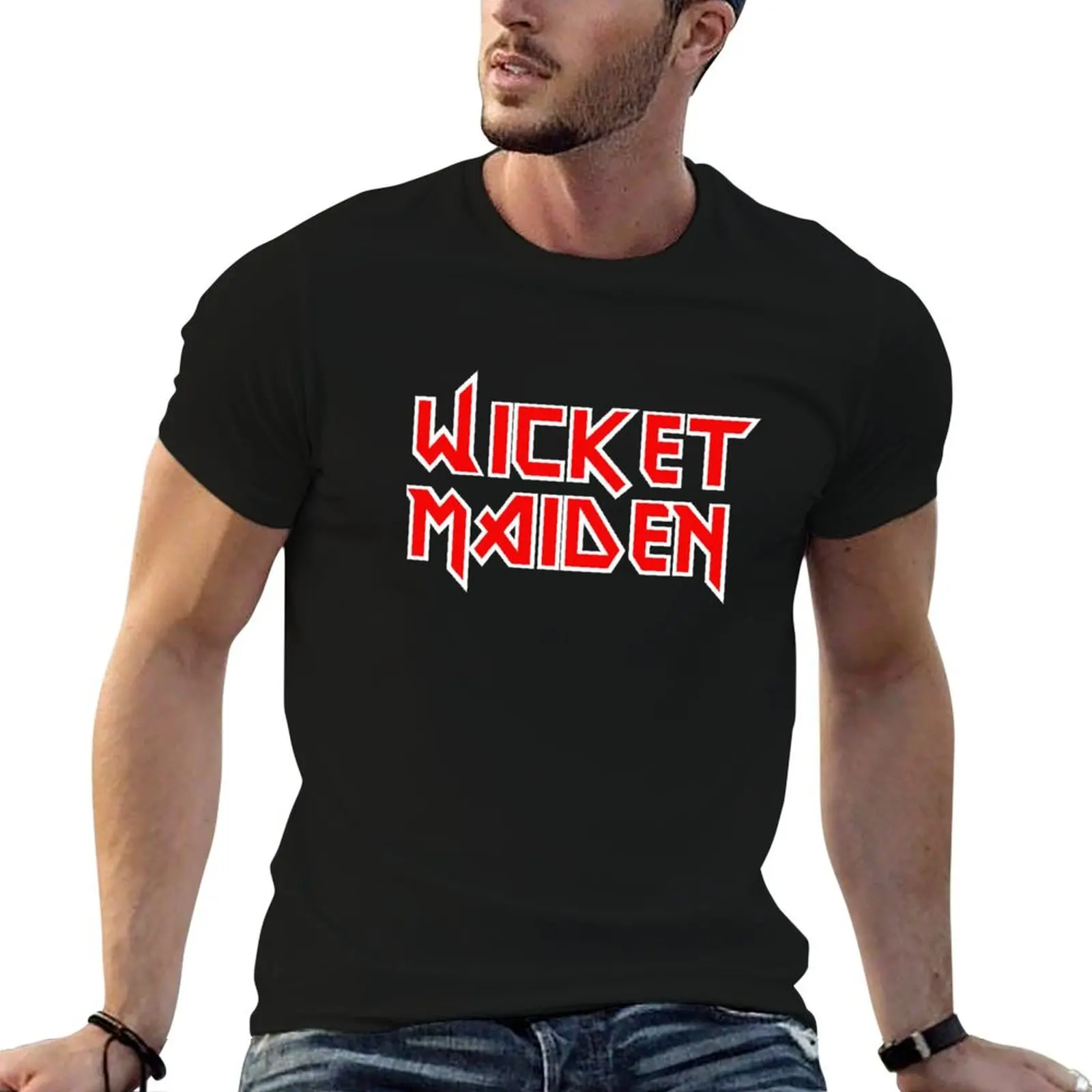 

Wicket Maiden! Funny Cricket Design! T-Shirt cotton t shirt man t shirts for man pack white anime tshirt T-Shirt