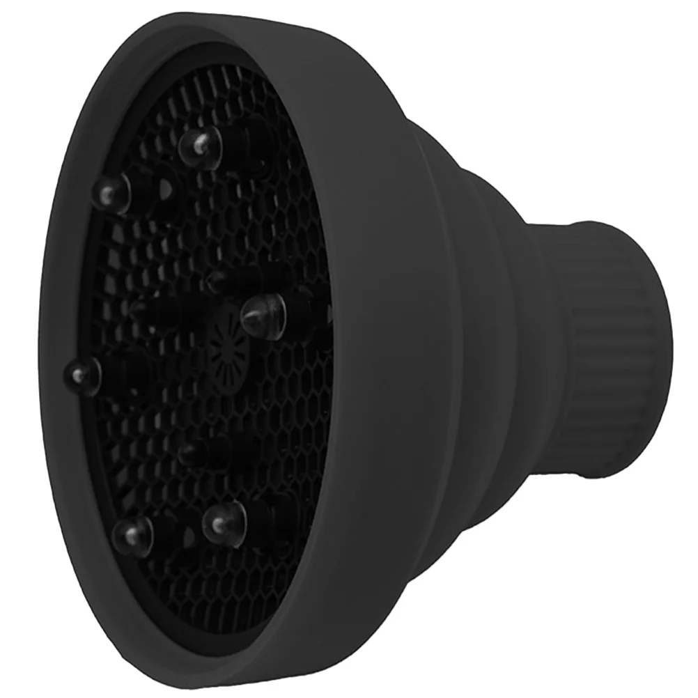 موزع مجفف شعر من السيليكون المتين، غطاء مجفف شعر عالمي مرفق لأداة تصفيف الشعر في صالونات تصفيف الشعر المموجة والمجعد #2