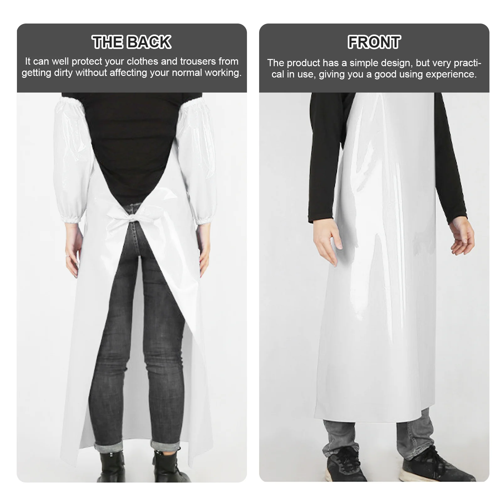 

Dirt Proof Waterproof Apron Tpu Cooking Apron for Baking Gardening Daily Cleaning Clean Housework Supplies