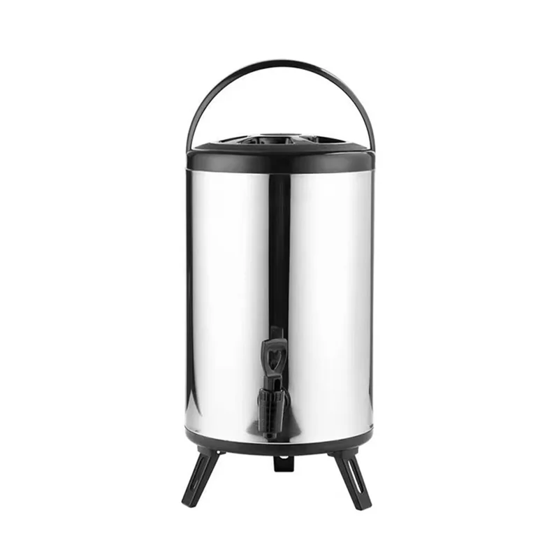 

A74E-Stainless Steel Insulated Beverage Dispenser 6L Large-Capacity Double Layer Insulation For Long Time Insulated Bucket