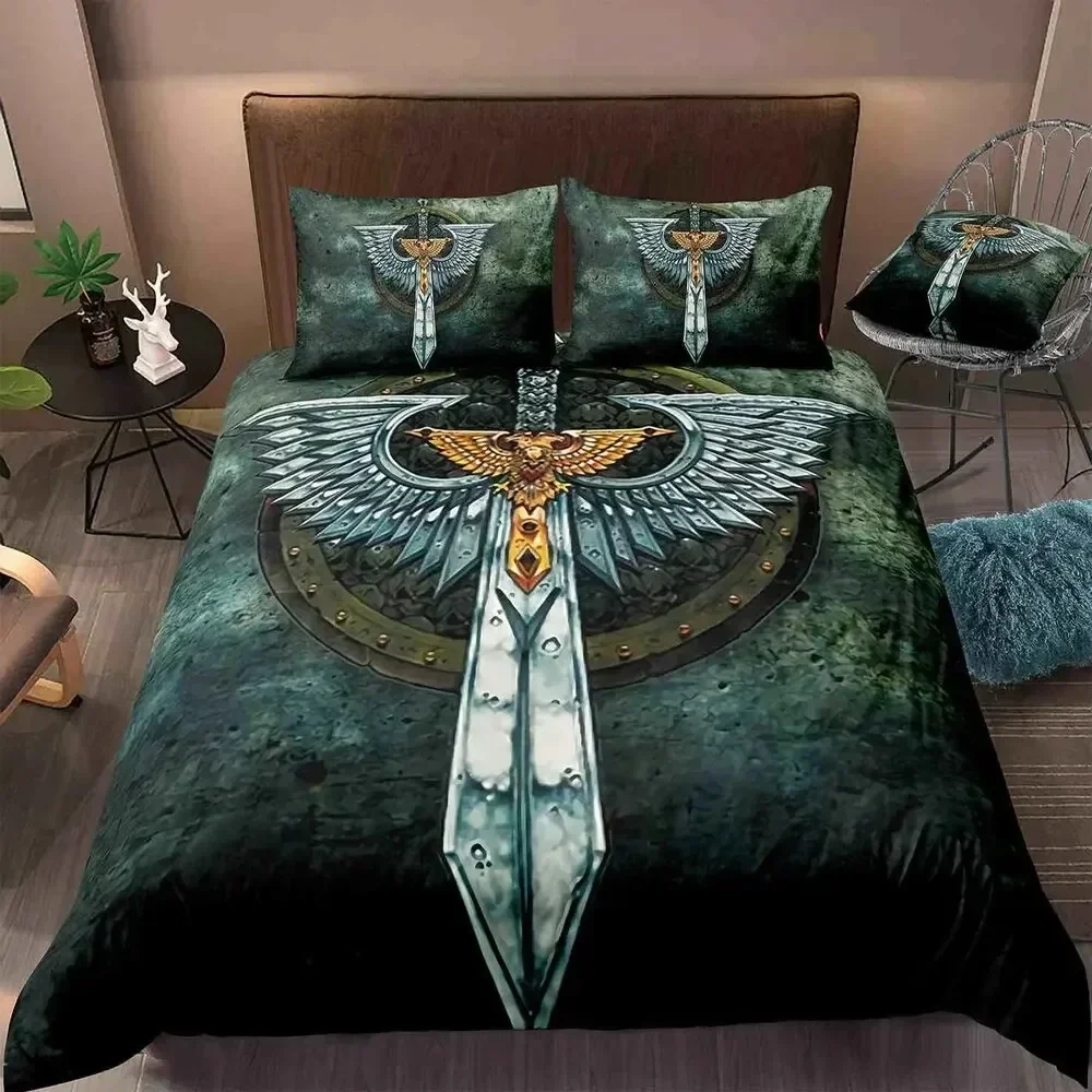 Jesus Cross Bedding Set KingQueen Size Christian Design Retro Quilt Cover for Men Teens Adult,Jesus Christ Believer Quilt Cover