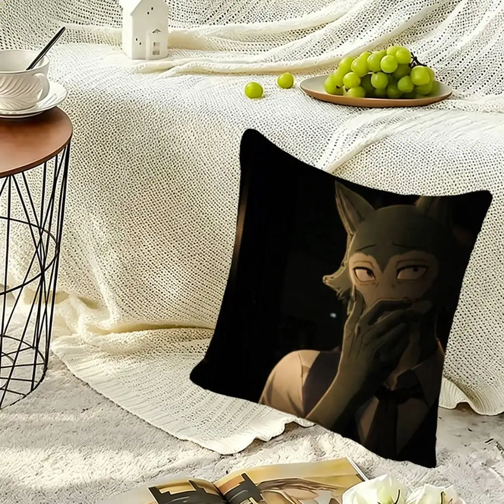 Legoshi-i Square Double-Sided printed Pillow Case Bedroom Bedside Pillow Sofa Cushion Cover