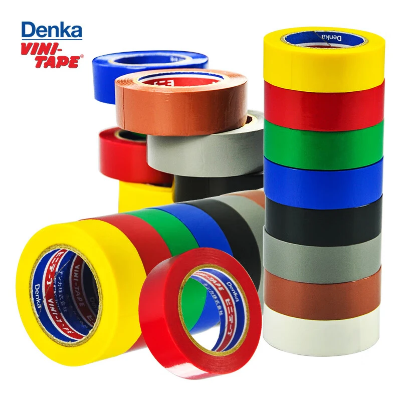 5 PCS VINI Electrical Tape Insulation Tape Electrical Tape Ultra-Thin and Ultra-Adhesive PVC Waterproof Tape, 1 Roll OF 10YDS