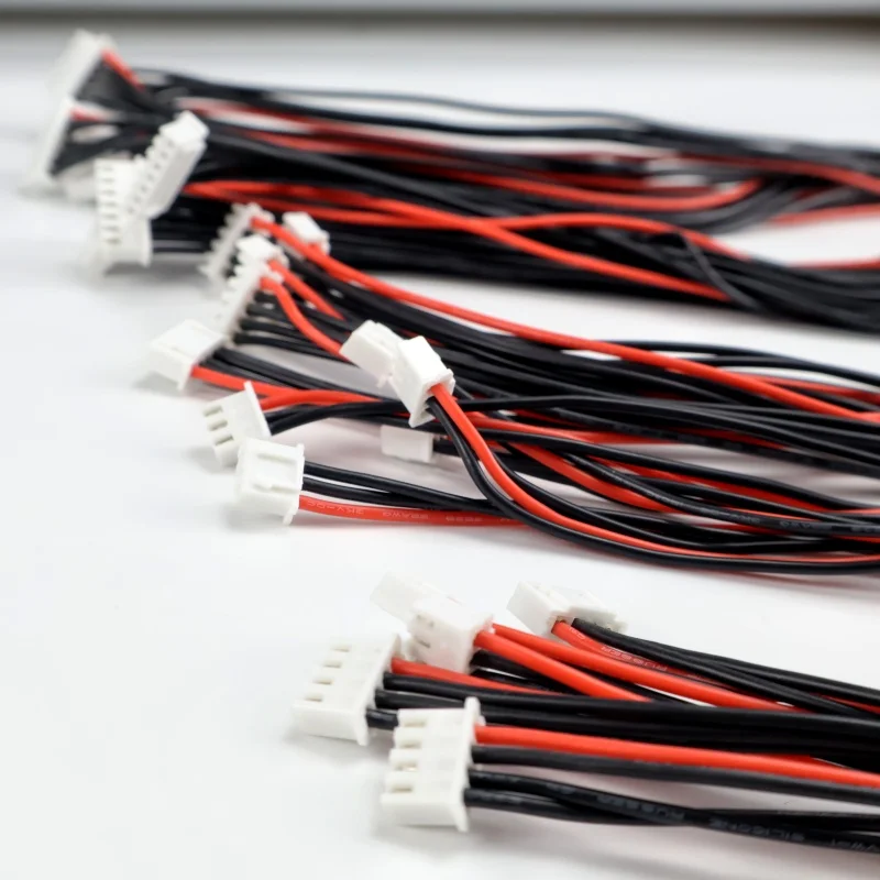 5pcs1- 8S 50CM Silicone lithium battery balance charger cable connector plug wire balance charging wire wholesale