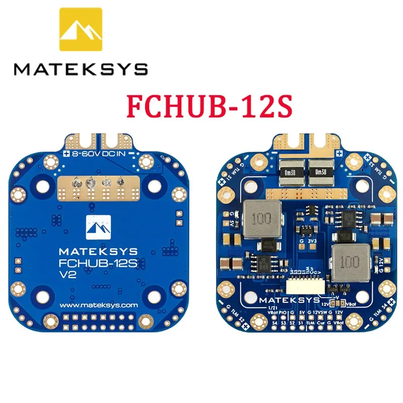 

Matek System XCLASS PDB FCHUB-12S V2 Board 5V & 12V Output w/ Current Sensor 3-12S Lipo for RC Drone FPV Quadcopter Multicopter