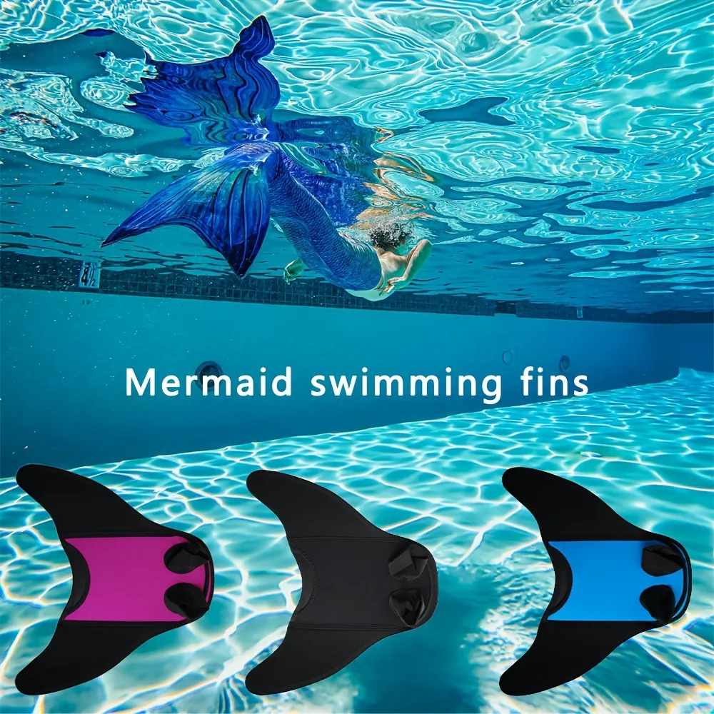 Mermaid Monofin, Swim Fin for Kids Mermaid Tail Girl Snorkel Fins Swim Flippers Full Foot Water Sports Enthusiasts Diving Fins