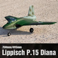 Freewing 64mm P.15 Diana PNP Rc Electric Aircraft Fixed Wing Outdoor Foam Assembly P15 Remote Control Adult Toy