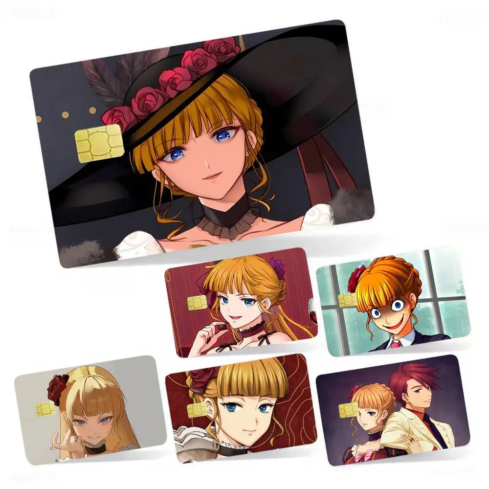U-Umineko no Naku Koro ni Beatrice 4pcs 1Set Film Skin for Debit Credit Bank Visa Card Decal Cover