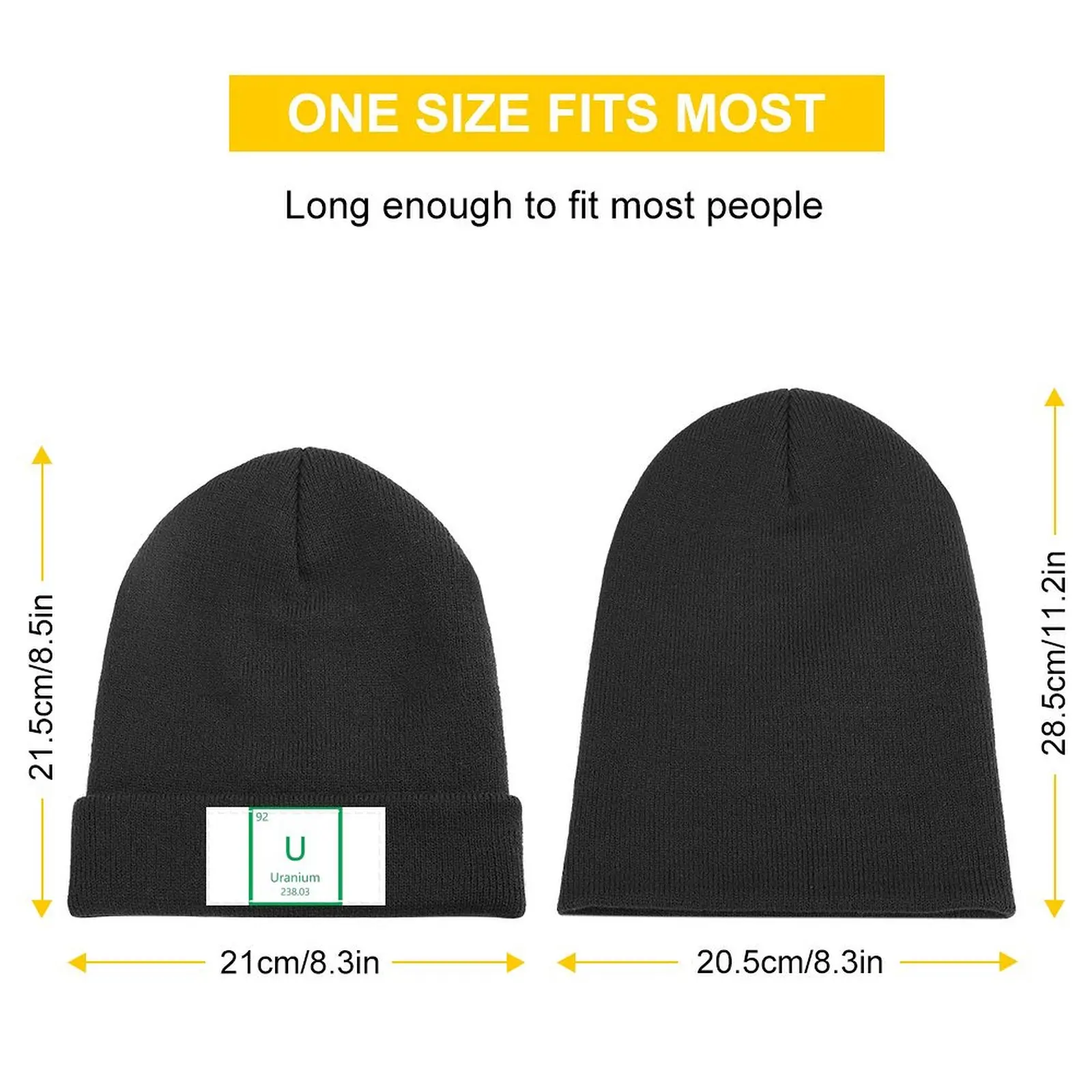 Uranium!Naturally Radioactive Knitted Cap western Hat Anime Golf Sun Cap Women's Golf Wear Men's image 2