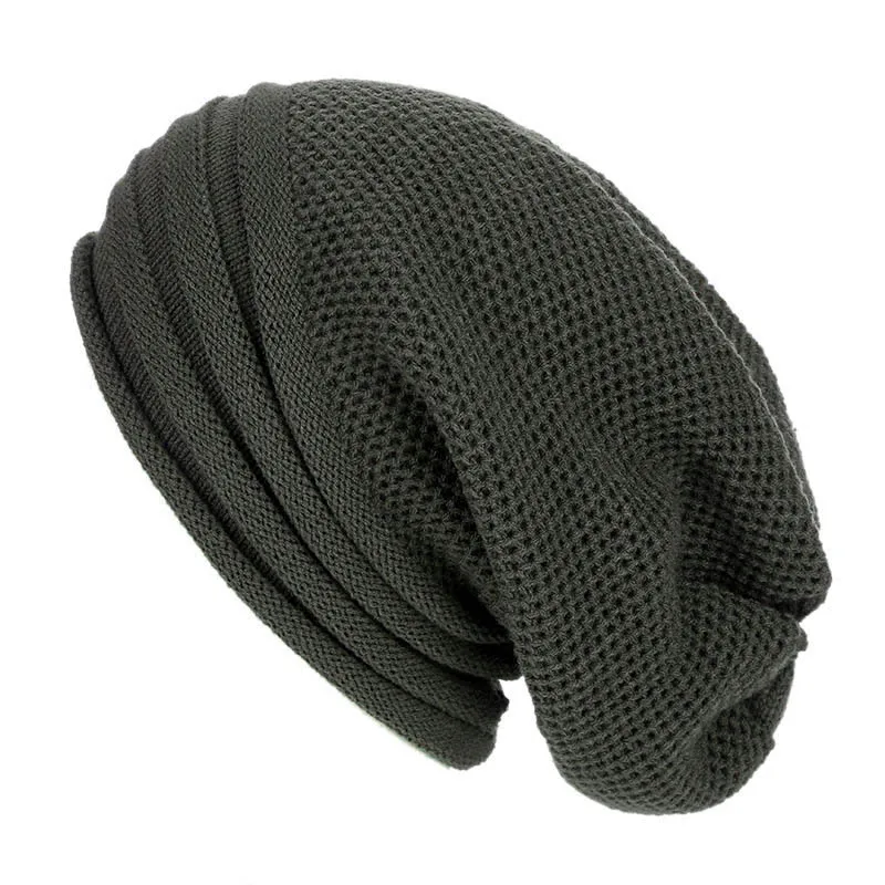 Spring Winter Baggy Slouchy Beanie Hat Wool Knitted Warm Cap for Men Women Beanie Oversized Winter Hats for Skiing Cappello Uomo