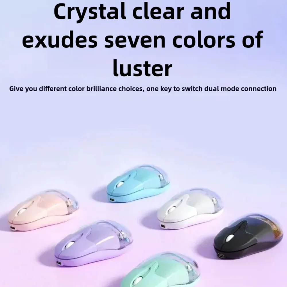 New 2.4G+Bluetooth Cute Floating Panda Doll Wireless Mouse Creative  Computer Optical Water Mice For Laptop PC Desktop Girl Gift