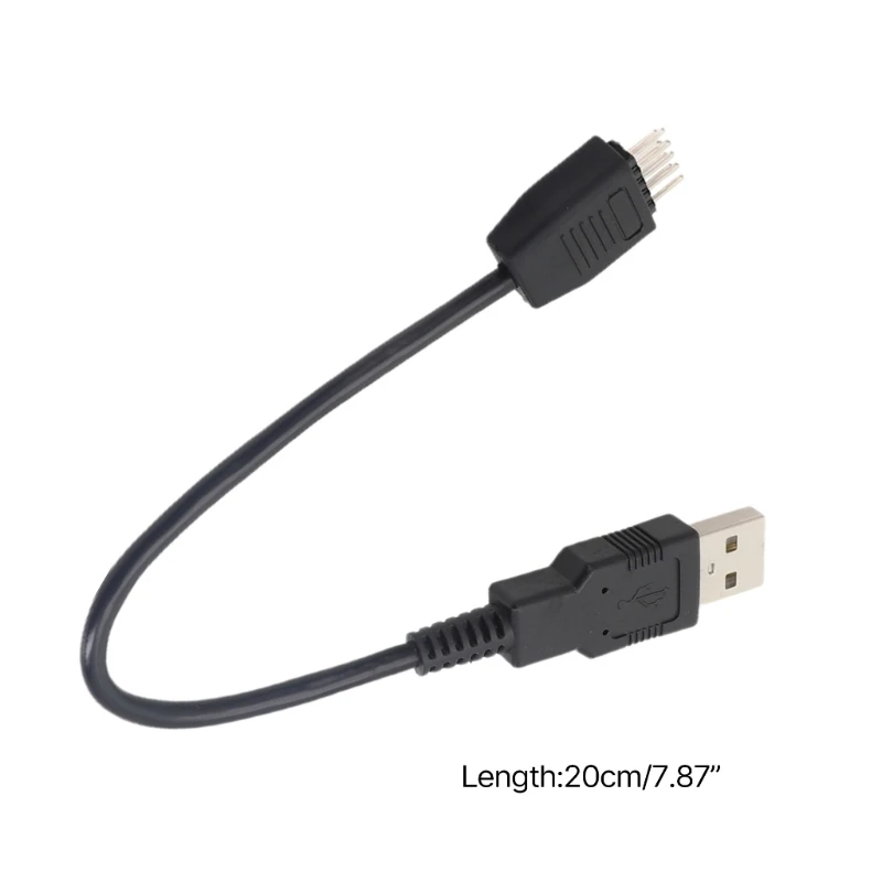 Usb Male To Mainboard Usb 9Pin Data Cable, Usb To Mainboard Usb 9Pins Connector 20cm 7.87in