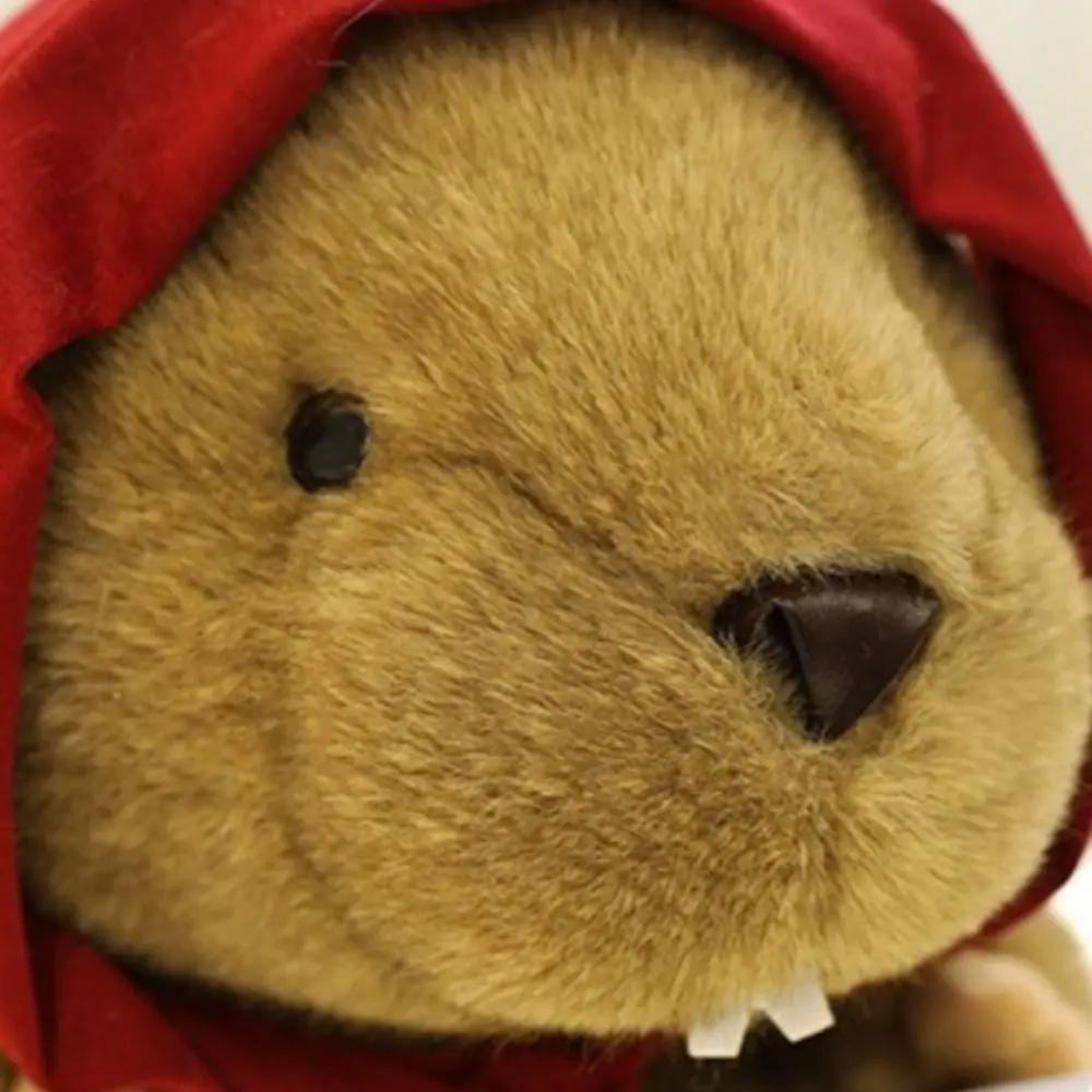 Bebê dormindo pp algodão simulação marmota macio realista marmota fofo confortável recheado marmota presentes