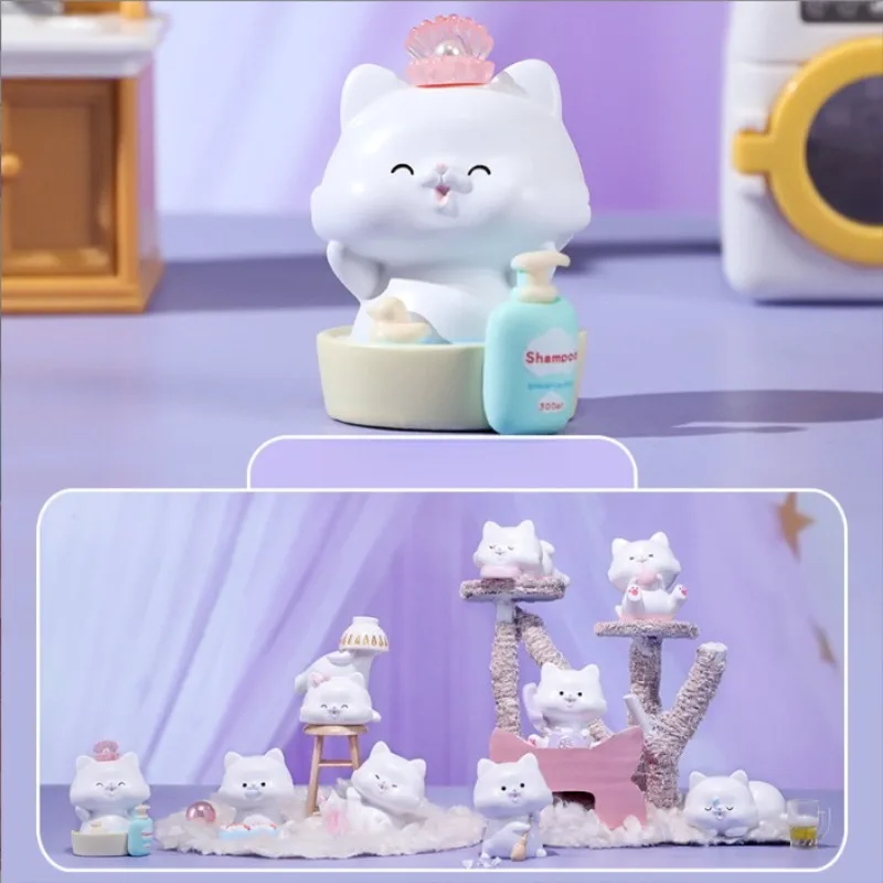 

Cute cartoon figurine - Thai Crystal Cat. High-quality appearance. Exquisite glowing crystal stones. Blind box decoration piece.