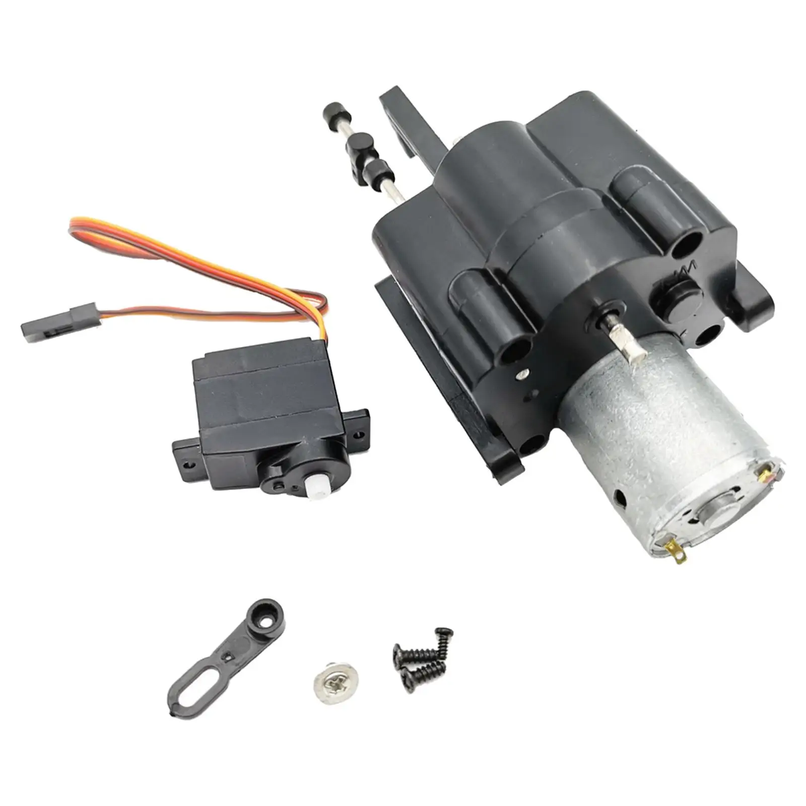 

RC Car Speed Change Gear Box and Servo for MN90 MN90K MN91 MN91K MN96 1/16 4WD 6WD RC Army Truck Model