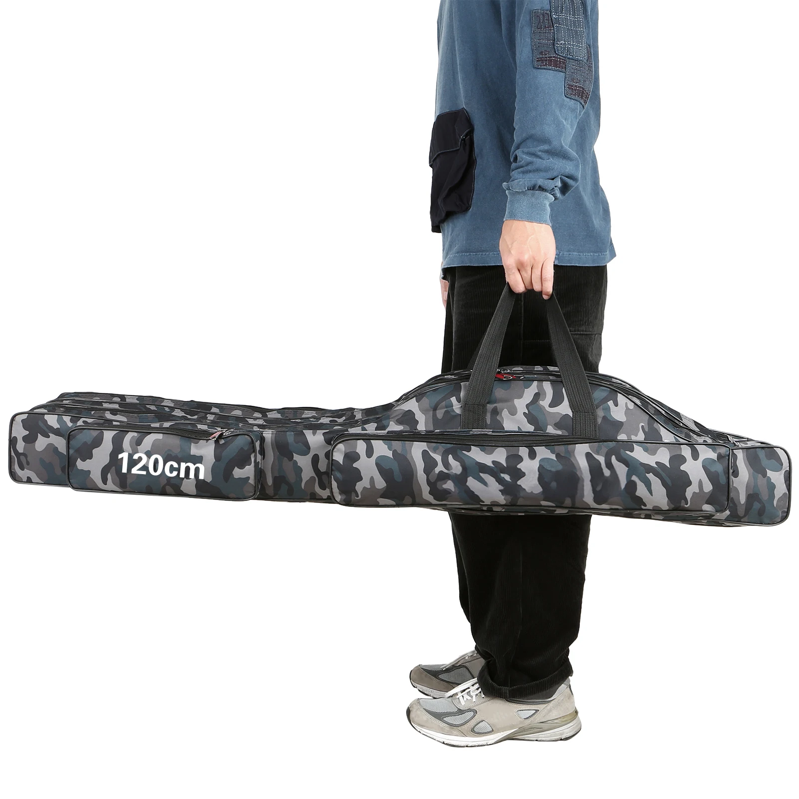 

3-слойная сумка для удочки, портативный складной чехол для переноски удочки, сумка для хранения рыболовной катушки, сумка для удочки, сумка для удочки