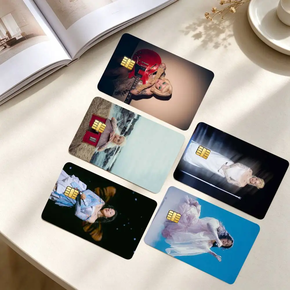 C-Chilean Singer M-Mon Laferte  Credit Card HD Stickers Game Card Decal Small Chip Waterproof Sticker Gift