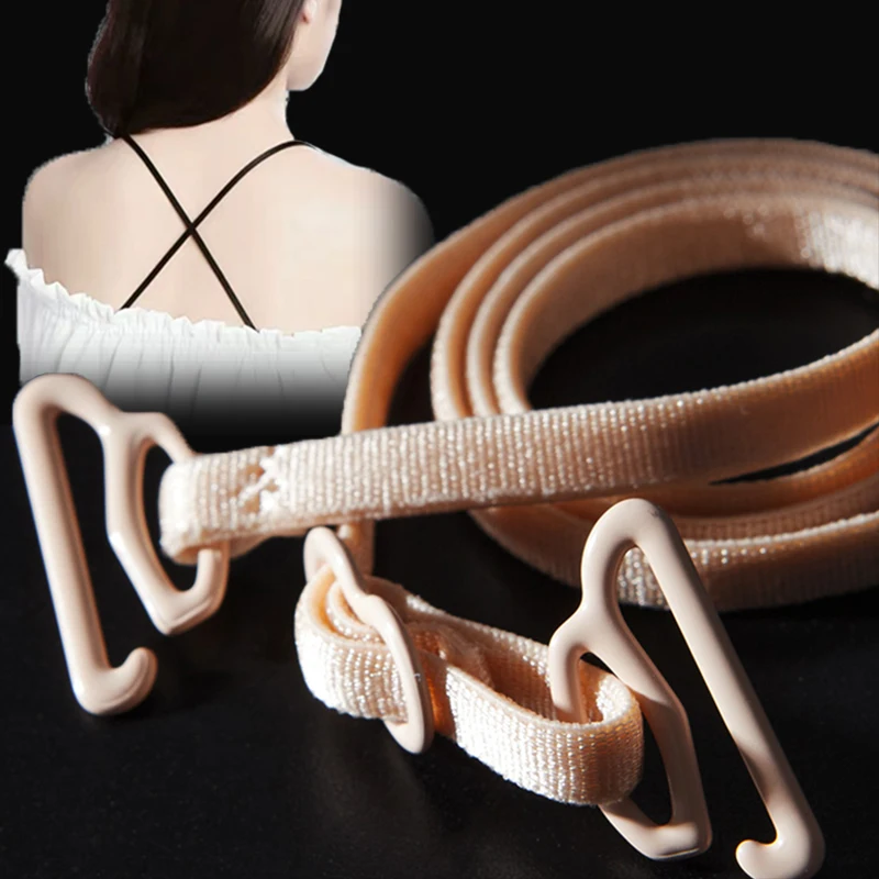 Women Slip Resistant Bra Straps Women Lingerie Double Shoulder Elastic Brassiere Lady Bra Strap Lingerie Accessories