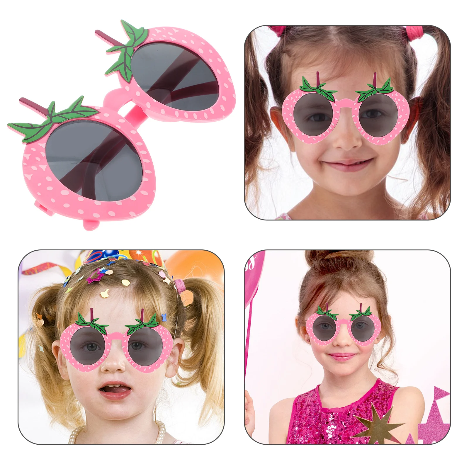 

Strawberry Eyeglass Novelty Sunglass Plastic Comfortable Funny Birthday Party Decorations Graduation Party Accessories