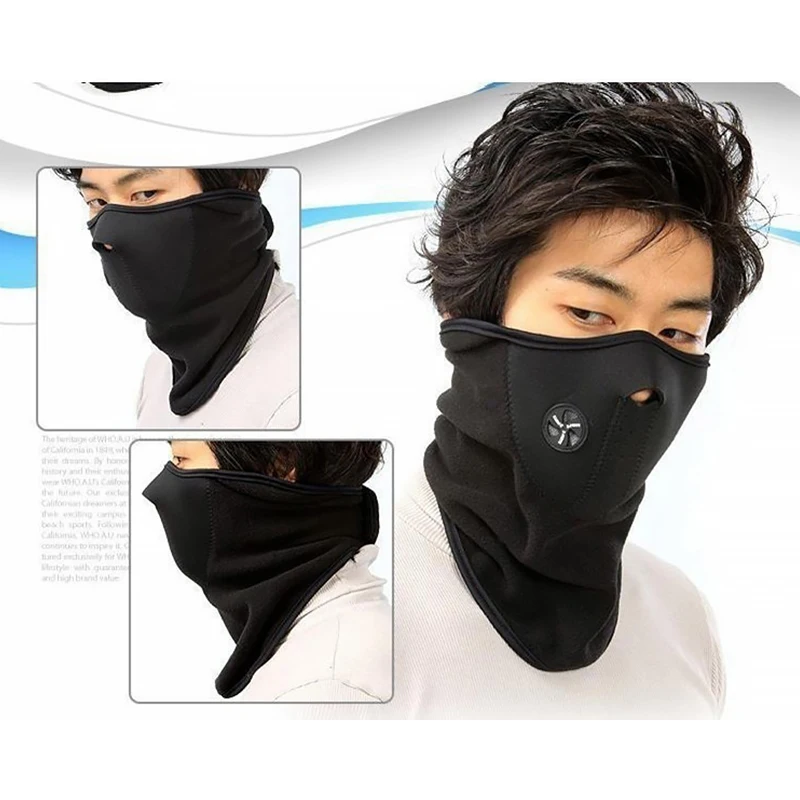 

Winter Motorcycle Face Mask Warm Windproof Dustproof Breathable Mesh Polar Fleece Thermal for Men Women Cycling Ski