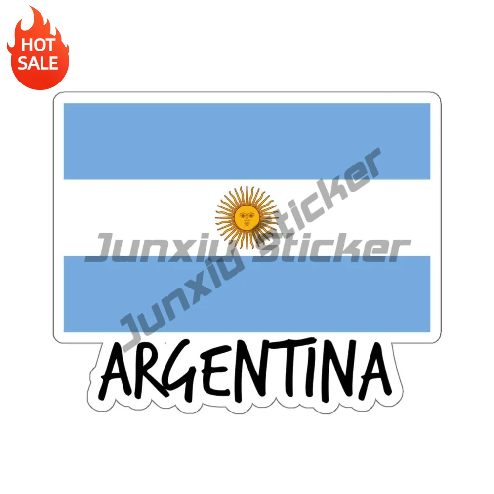 Argentina Flag Vinyl Sticker Self Adhesive Decal For Laptop And Travel Journal Vacation Theme Decoration