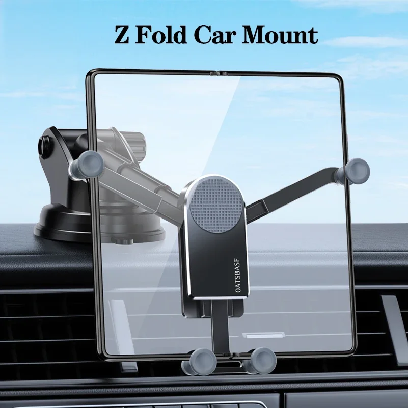Eary for Z fold 7 6 5 Car Phone Holder Stand Mount Dashboard Suction Cup Bracket 360°Rotate for Samsung S26 S25 iPhone 17 Xiaomi