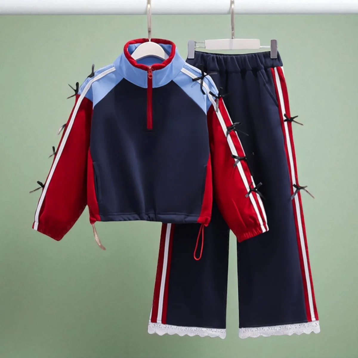 Autumn Girls Outfits Tracksuit Kids Jacket & Pants Baby Kids Casual Suit Costumes Girls School Uniform Set 6 8 10 12 13 14 Years