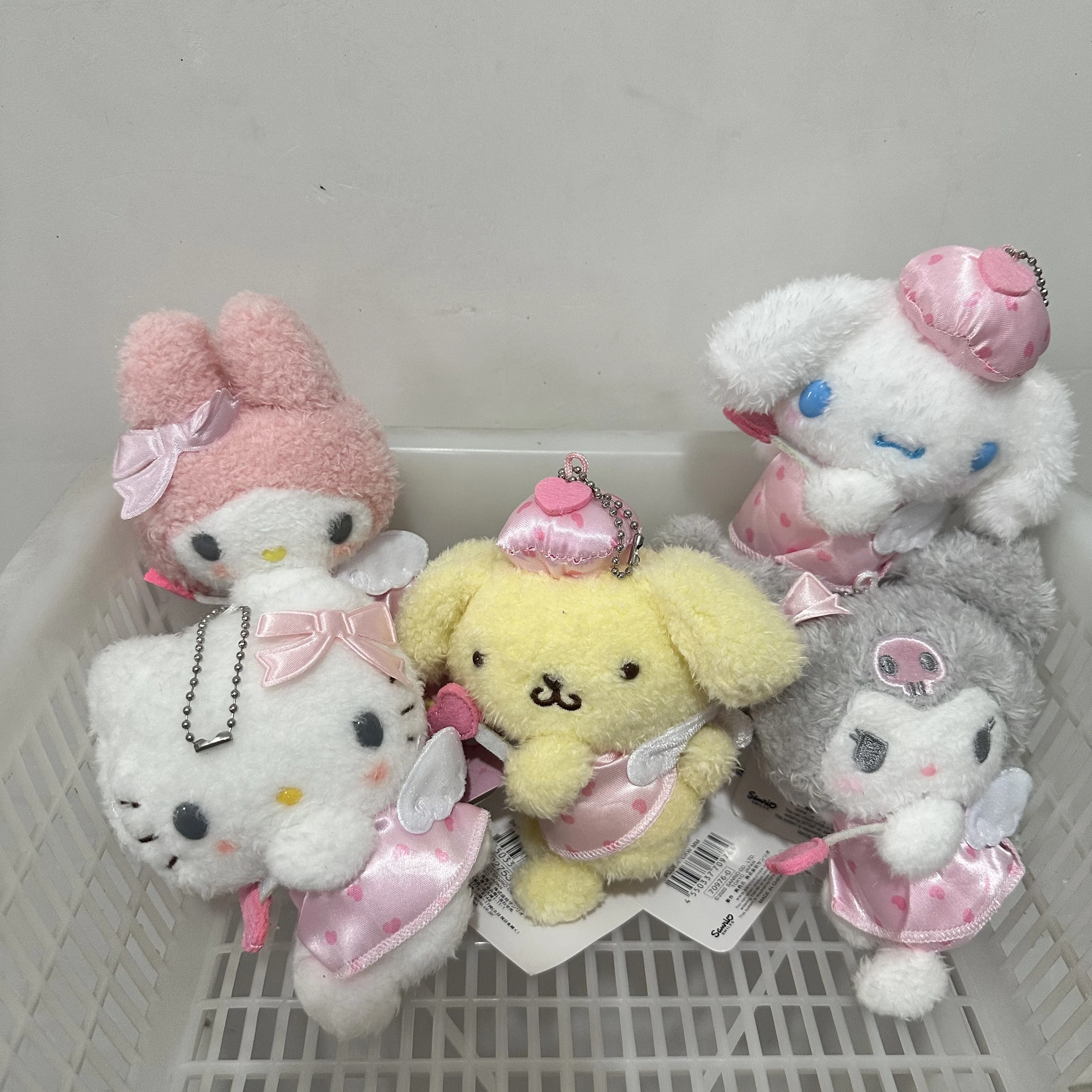 

Милая серия «Ангел мечты», плюшевые игрушки Cinnamoroll My Melody Kitty Kuromi, плюшевая кулон, кукла, мультяшный брелок, подарок