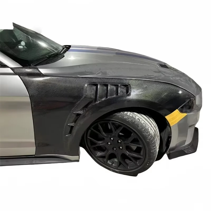 For Ford Mustang 18-23 Ford Mustang Upgraded TF Type Carbon Fiber Fender Body Kit