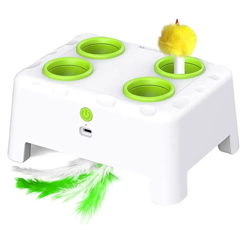 

【РАЖДЕНИЕ】Интерактивная игрушка-моль с перьями для кошек и собак, автоматическая, перезаряжаемая, для игр и дрессировки котят, товары для животных