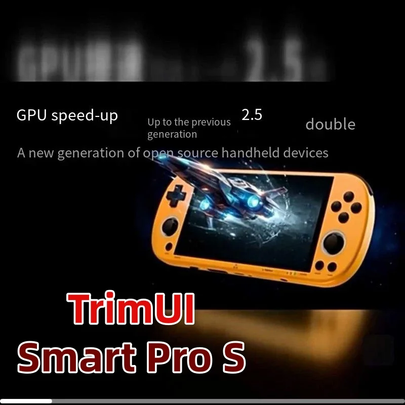 TrimUI Smart Pro S Retro Handheld Game Machine 4.96 inch IPS HD Linux Open Source Dual Joysticks RGB Retro Hot Sale Gift