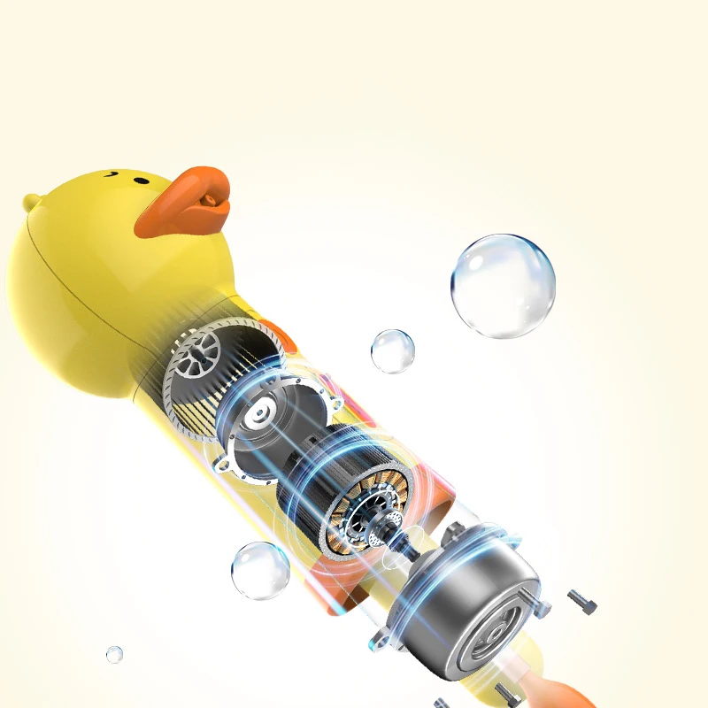 Yellow Duck Pet Cleaning Bathing Electric Foam Machine Usb Charging Automatic Soap Dispenser Foam Machine Pet Accessories