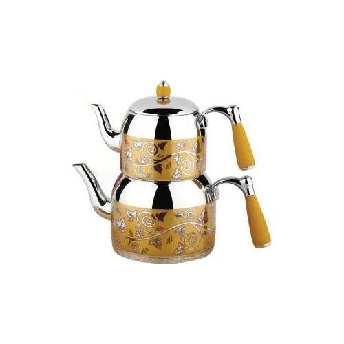 Özkent Armine Patterned Medium Teapot Yellow