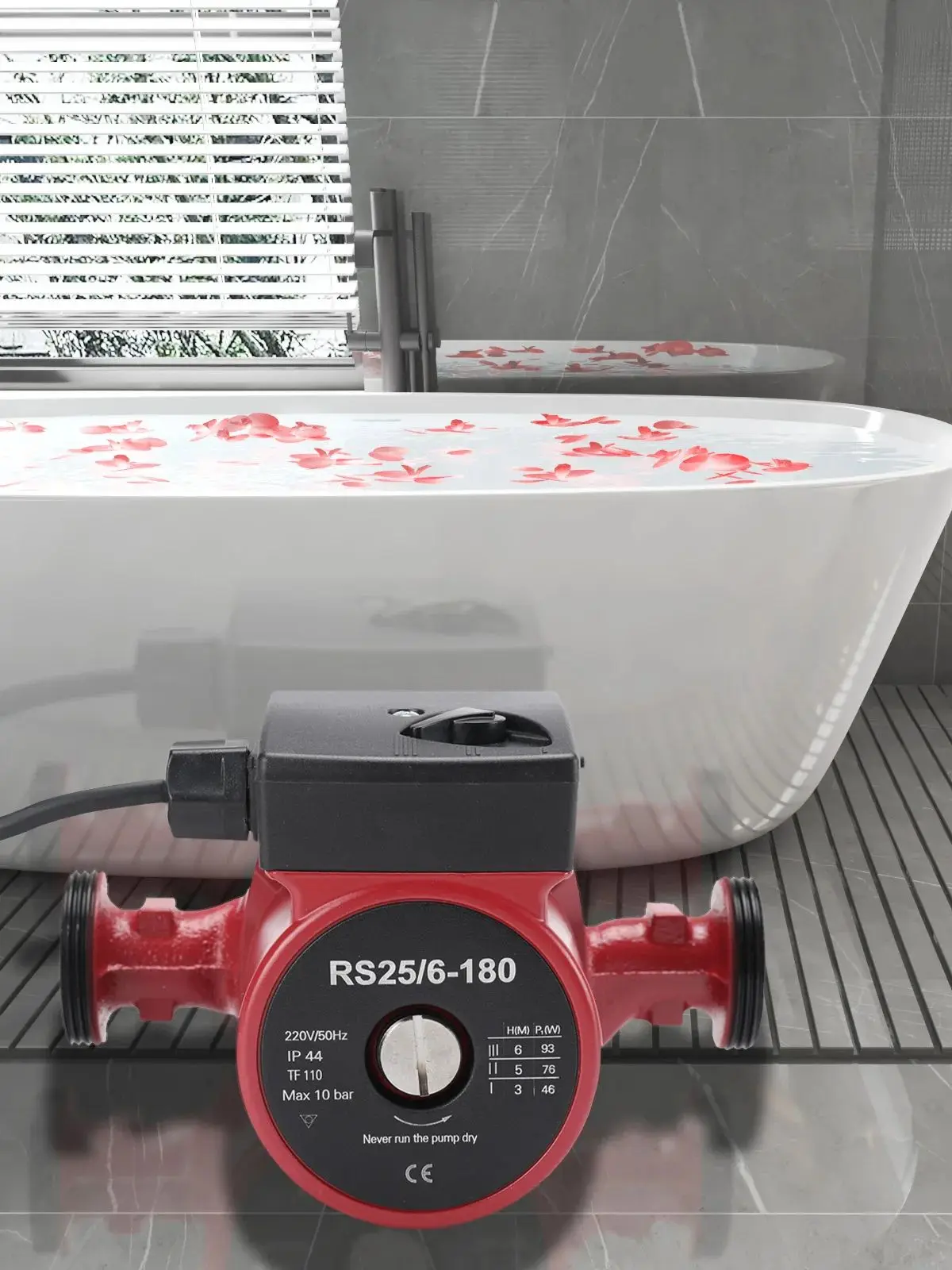 W pełni automatyczne pompy obiegowe do ciepłej wody, ekranowane pompy obiegowe, regulowane ekranowane pompy wodne RS25-60 do ogrzewania ciepłej wody. — 2