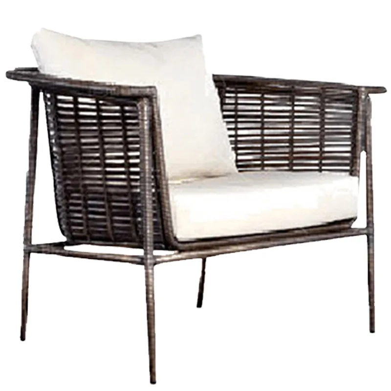 Chinesisches Gartenmöbel-Rattan-Sofa, Bett und Frühstück, Outdoor-Rattan-Sofa im Freien