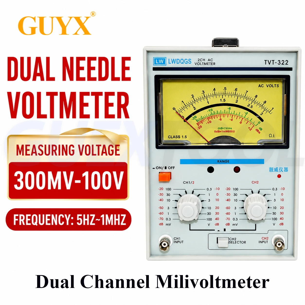 tvt-322-millivoltmetre-double-canal-a-double-aiguille-nouveau-design-haute-qualite-instruments-de-mesure-de-tension-a-aiguille