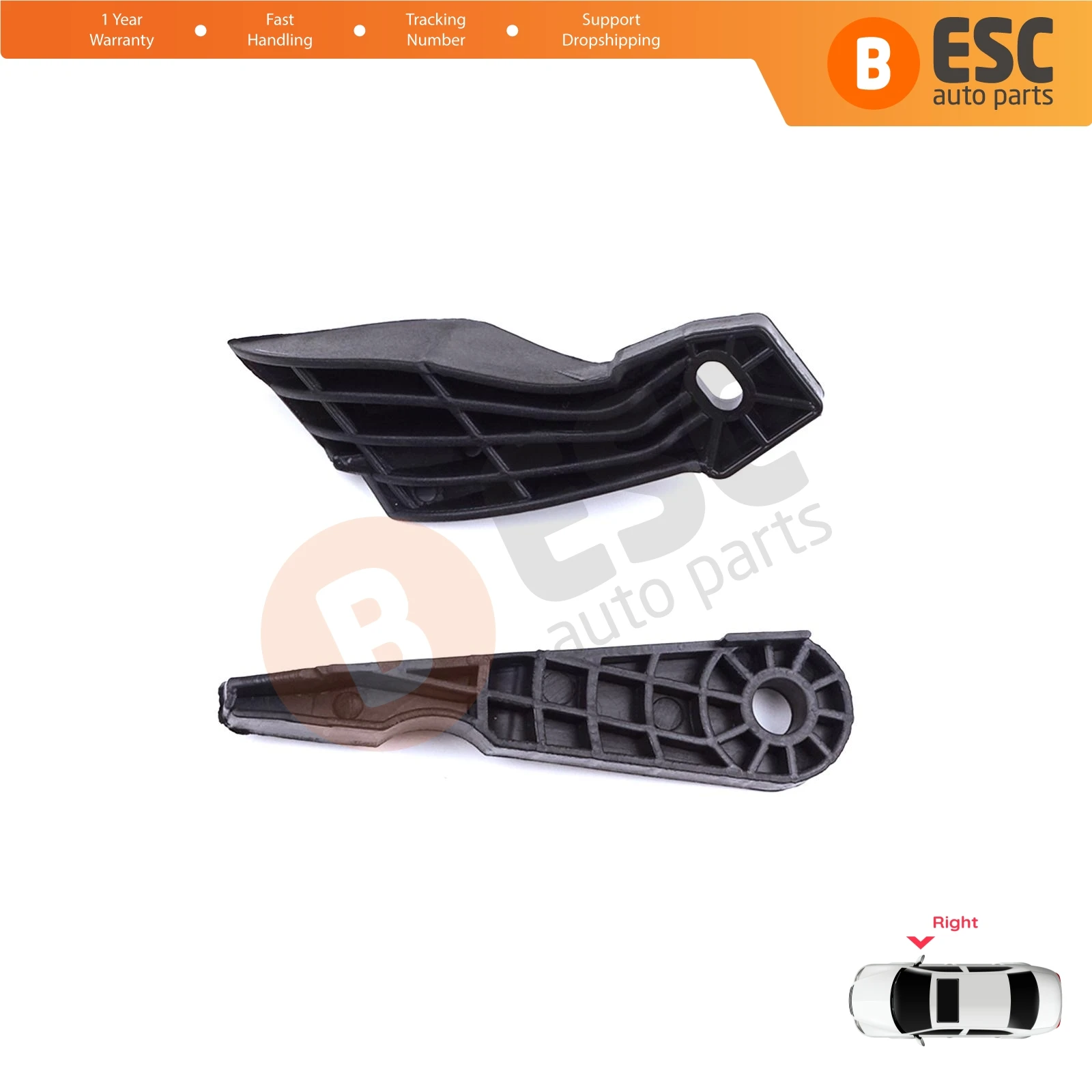 

EHL575-2 Headlight Holder Mount Repair Bracket Tab Set Right Side for Ford Transit MK8 V363 2013-2024 BK31-13W029-BG