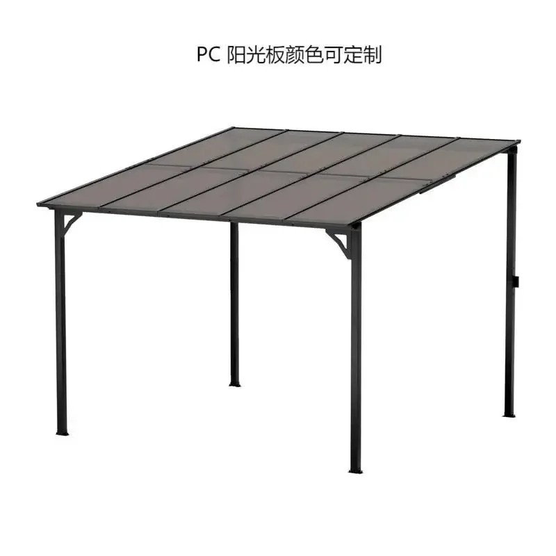 PC board sun board wall canopy courtyard household poolside awning parking shed front high and low canopy aluminum roof