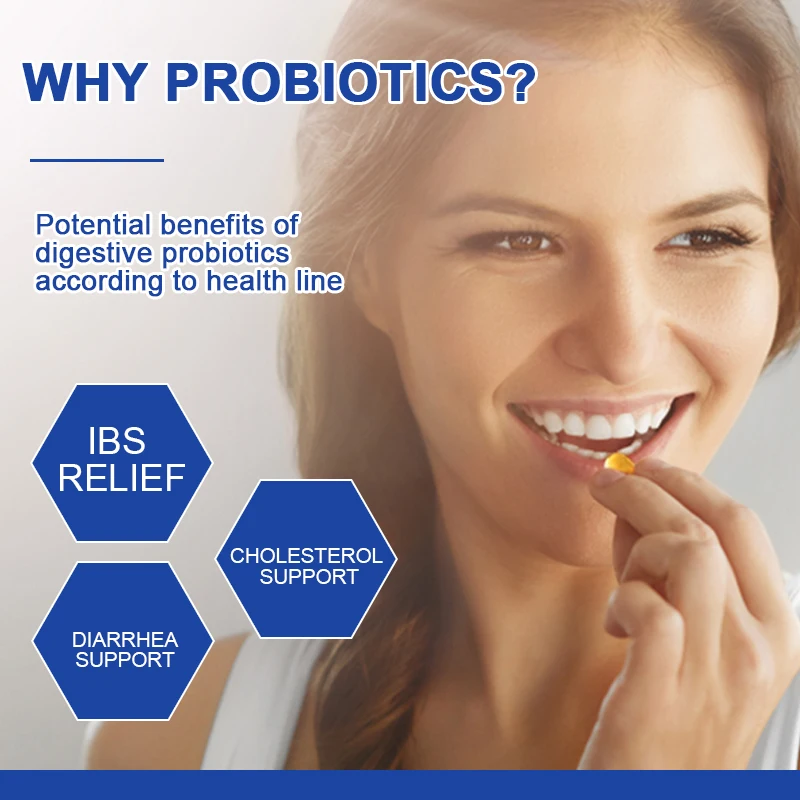 Digestive Enzymes Capsules Adult Digestive Enzyme Supplements Beneficial Bacteria Immune System Support & Healthy Digestive