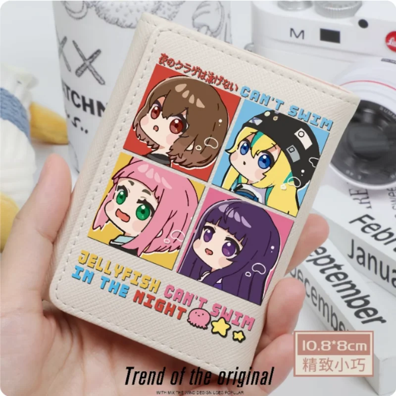 

Anime Jellyfish Can't Swim in the Night Wallet Women's Fold Bag Multi Card Large Capacity Fashion Wallet Gift