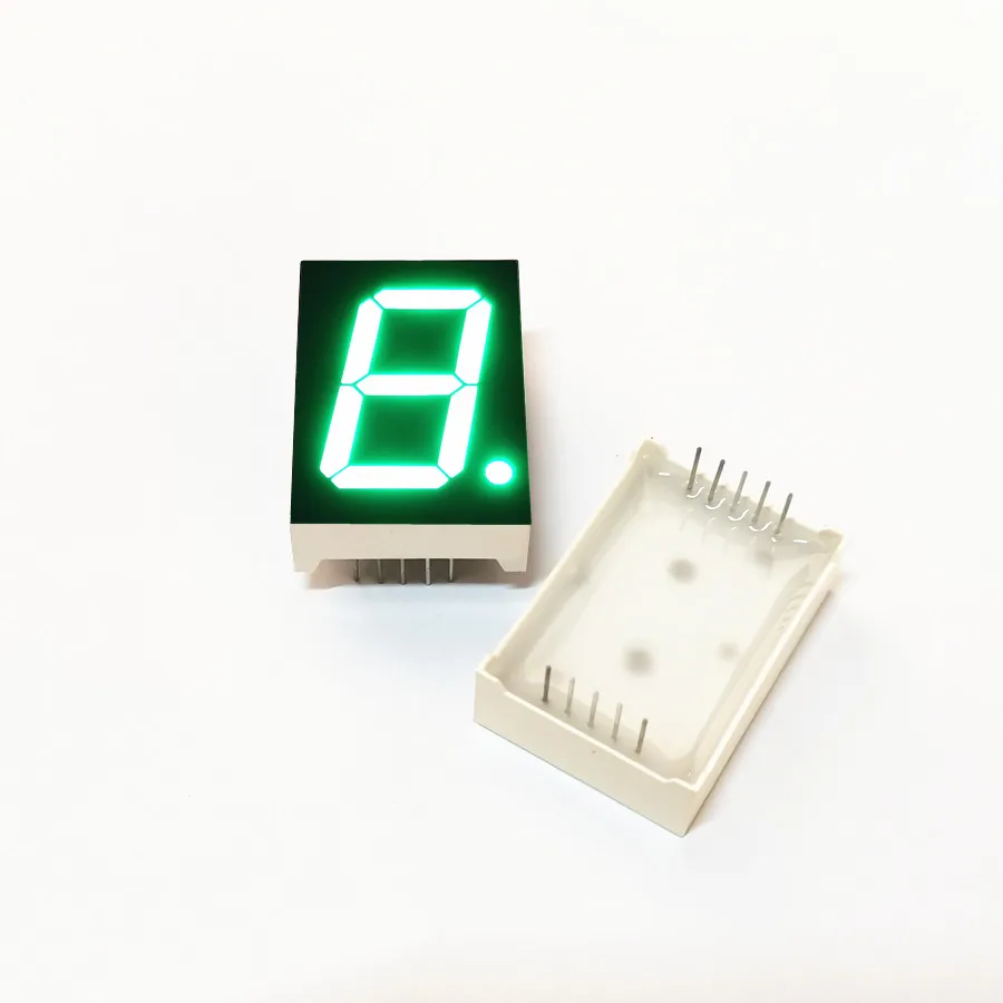 10Pcs/Set 1Inch 1Bit Green Light Digital Module KYX-1106AGG/BGG 10Pin 24*34*10.5MM LED Digitron Anode Common Cathode Digital